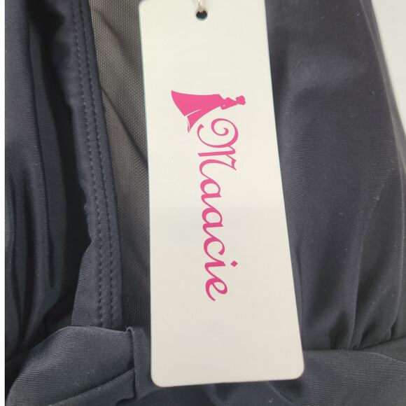 MAACIE Black One Piece Maternity Swimsuit Womens Size Large L *NWT - Picture 4 of 4